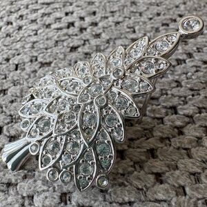 Signed Swarovski Crystal Christmas Tree Brooch, 2000 Millennium Edition, Vintage